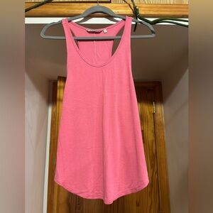Athleta Ribbed Tank Bright Pink Size Small EUC